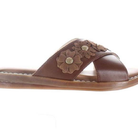 Amazon.com | Hush Puppies Women HUSH PUPPIES OLIVE XBAND LEATHER BOHO SLIDE SANDALS NIB SZ 9.5